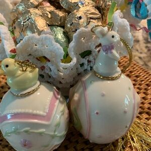 Lenox Easter Egg Ornaments Bundle ( 2)